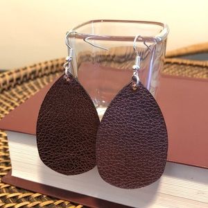Vegan Leather Earrings